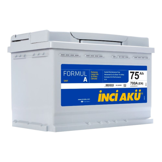 İNCİ AKÜ 12V 75Ah